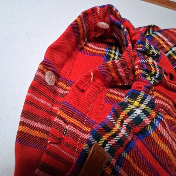 Smiths Bermuda Kilt Youth Size 4 Red Royal Stewart Tartan Traditional England - Picture 16 of 16